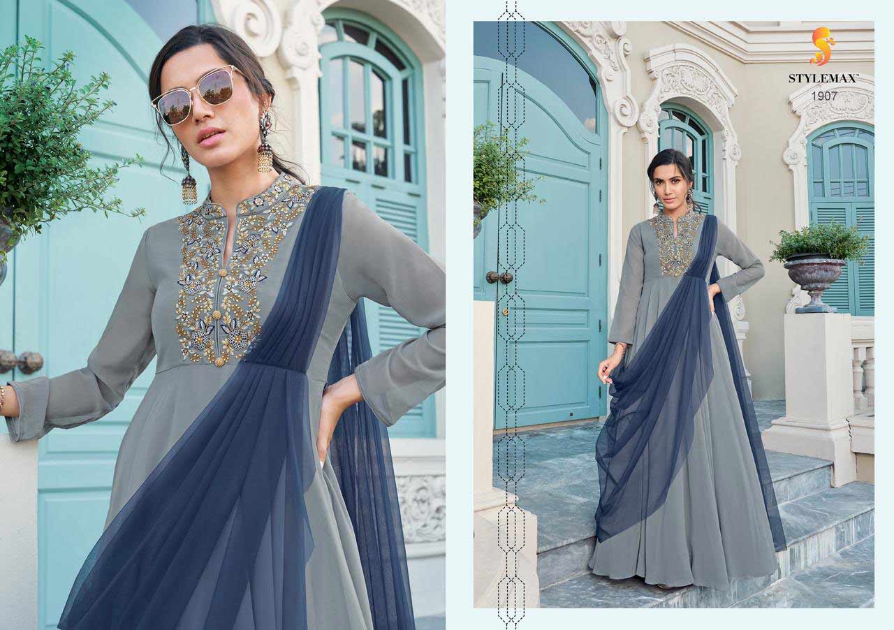 Almirah Vol-2 Wholesale Georgette Gown Set Almirah Vol-2 Wholesale Georgette Gown Set